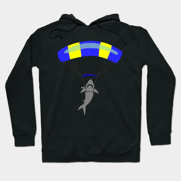 Jump The Shark - Blue/Yellow Canopy Hoodie by Justamere